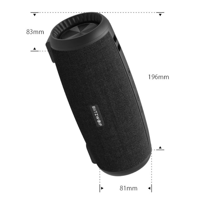 BW-WA1 Draadloze Speaker - Luidspreker Wireless Bluetooth 5.0 Soundbar Box Zwart
