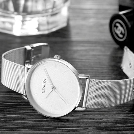 Luxe Dames Horloge - Anoloog Uurwerk Mesh Bandje voor Vrouwen