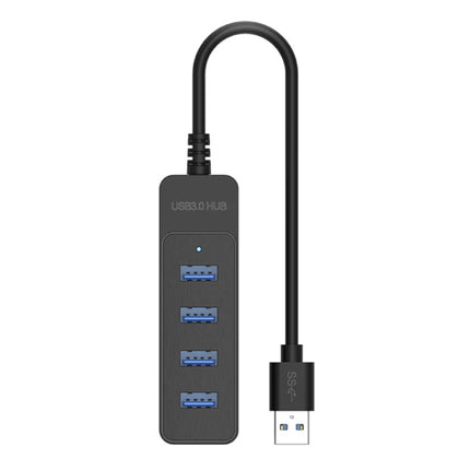 4 in 1 USB 3.0 Hub voor USB-C - Splitter Data Overdracht Oplader - Zwart