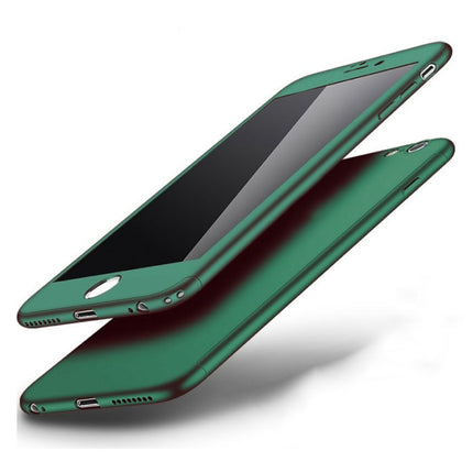iPhone 12 Pro Max 360°  Full Cover - Full Body Case Hoesje + Screenprotector Groen