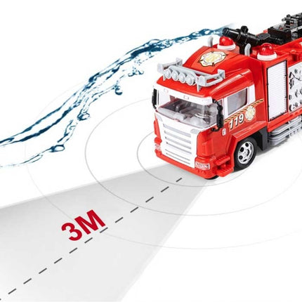 RC Brandweerwagen met Afstandsbediening - Bestuurbaar Speelgoed Brandweer Auto Wagen Radiografisch Metaallegering