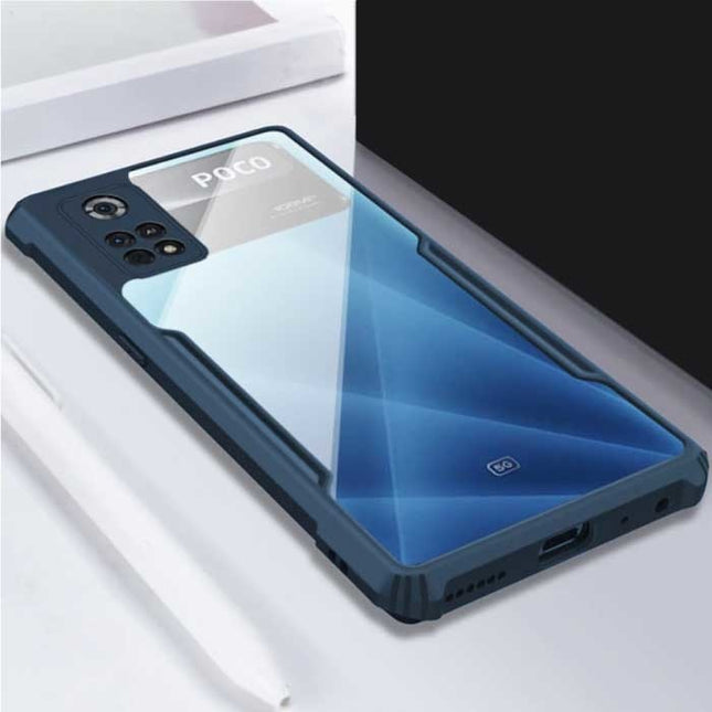 Xiaomi Poco X4 Pro Transparant Bumper Hoesje Case Cover Silicone TPU Anti-Shock Zwart