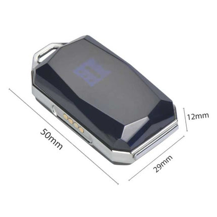 GPS Tracker Halsband - Huisdier Verloren Real Time Locator IP67 Magnetisch Opladen Blauw
