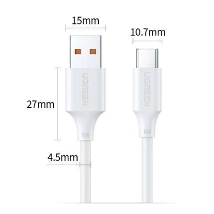 100W USB-C Oplaadkabel - 1 meter - 6A Type C Oplader Data Kabel Wit