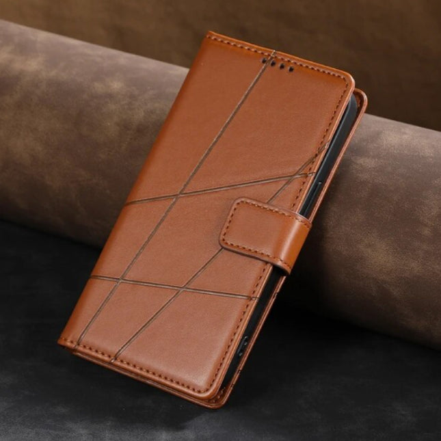 iPhone 15 Pro Max Flip Case Portefeuille - Wallet Cover Leer Hoesje - Bruin