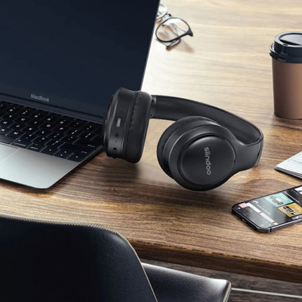 JH919 Draadloze Koptelefoon met Microfoon - HiFi Stereo Bluetooth 5.1 Headset Zwart