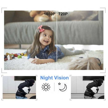 Power Bank Mini Security Camera 5000mAh - HD Camcorder Motion Detection Zwart
