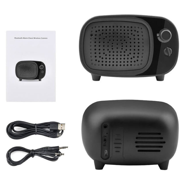 4K Camera Luidspreker met WiFi - Babysit Intercom Smart Home Security Night Vision  Zwart