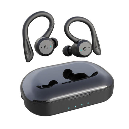 Draadloze Oortjes met Oorhaak - IPX7 Zwemmen Oordopjes Bluetooth 5.0  Oortelefoon Zwart