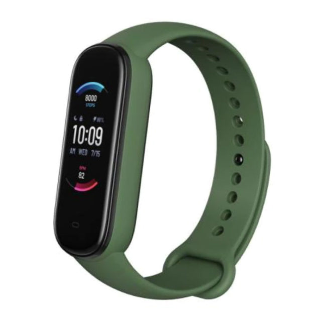 Band 5 Smartwatch -  Fitness Sport Activity Tracker Silica Gel Horloge Band iOS Android Groen