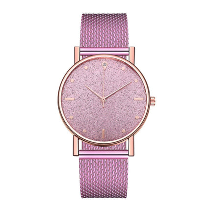 Horloge Kwarts Dames - Luxe Anoloog Uurwerk voor Vrouwen Roze