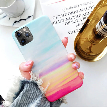 iPhone 8 Plus Hoesje Marmer Textuur - Shockproof Glossy Case Graniet Cover Cas TPU 