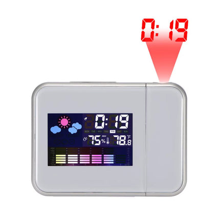 Digitale Wekker met Projectie - Alarm Klok Temperatuur Hygrometer - Zwart
