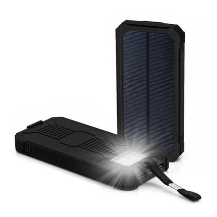 80.000mAh Solar Powerbank met 2 USB Poorten - Ingebouwde Zaklamp - Externe Noodaccu Batterij Oplader Charger Zon Groen