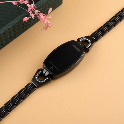 Diamant Horloge voor Vrouwen - Digitaal LED Uurwerk Touch Screen Waterdicht Rose Gold
