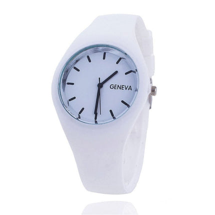 Jelly Horloge Unisex - Kwarts Uurwerk Silicoon Bandje Zwart