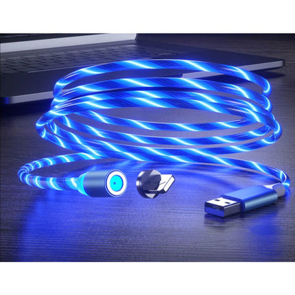 USB 2.0 - iPhone Lightning Magnetische Oplaadkabel 1 Meter Gevlochten Nylon Oplader Data Kabel Data Rood