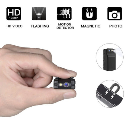 Mini Security Camera met Fill Light - 1080p HD Camcorder Motion Detector Alarm Zwart