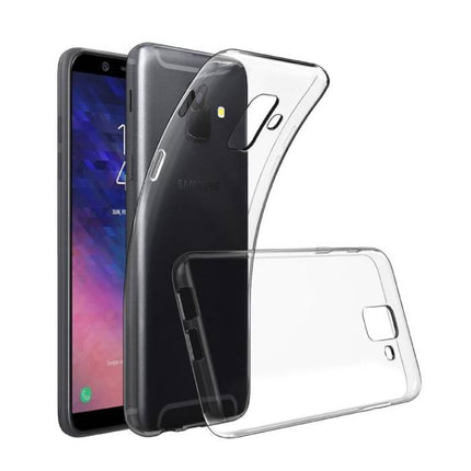 Samsung Galaxy A6 2018 Transparant TPU Hoesje + Screen Protector Folie