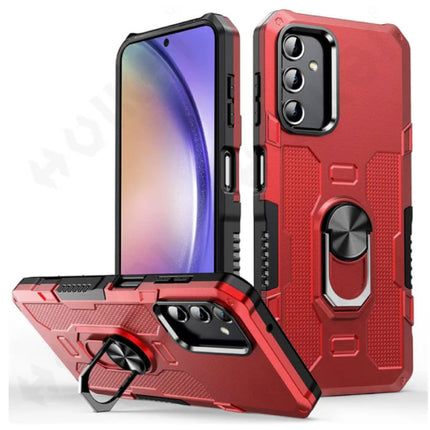 Samsung Galaxy S21 Ultra Hoesje + Kickstand Magneet - Shockproof Cover met Popgrip Rood