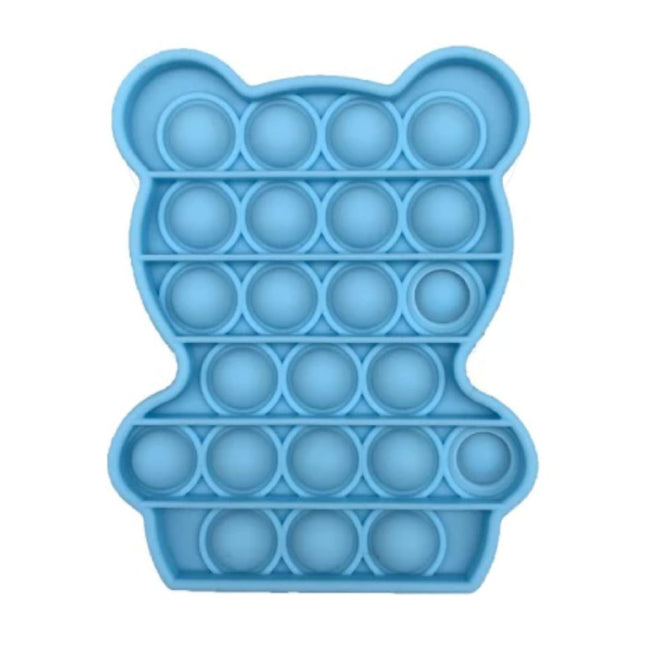 Pop It Beer - Fidget Anti Stress Speelgoed Bubble Toy Siliconen Blauw