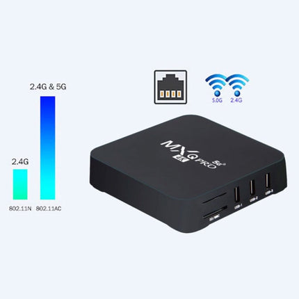 MXQ Pro 4K TV Box Mediaspeler Android Kodi - 5G - 2GB RAM - 16GB Opslagruimte