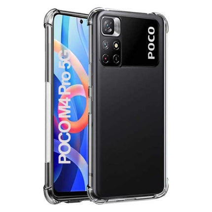 Xiaomi Poco M4 Pro Transparant Bumper Hoesje - Clear Case Cover Silicone TPU Anti-Shock 