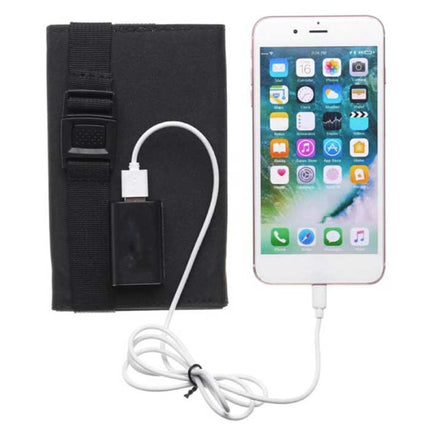 Solar Oplader met 4 Zonnepanelen 20W - Draagbaar Flexibele Zonne-energie Batterij Lader Zon Camo