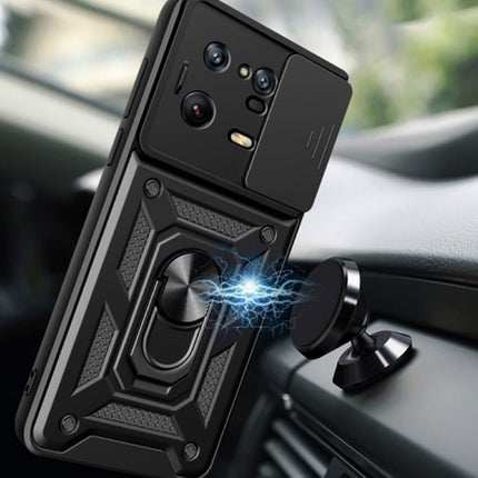Xiaomi Mi 12 - Armor Hoesje met Kickstand en Camera Bescherming - Pop Grip Cover Case Rood