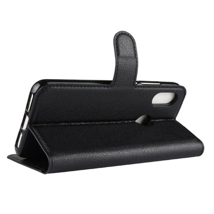 Xiaomi Redmi Note 9 Leren Flip Case Portefeuille - PU Leer Wallet Cover Cas Hoesje Zwart
