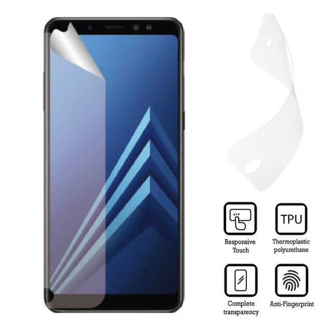 Samsung Galaxy A8 2018 Screen Protector EU Soft TPU Foil Folie PET Film
