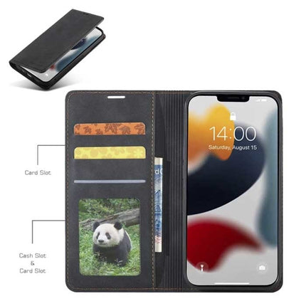 iPhone 14 Plus Flip Case Portefeuille - Wallet Cover Leer Hoesje Bruin