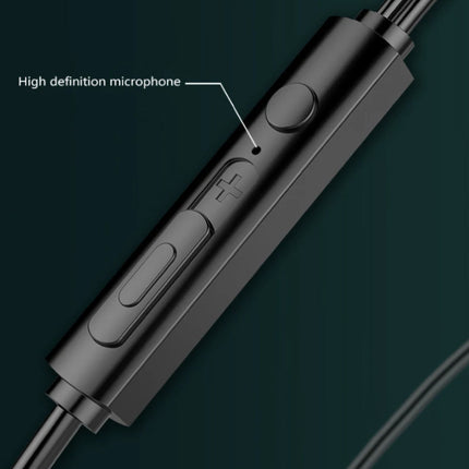 H17 Oordopjes met Microfoon en Controls - 3.5mm AUX Oortjes Volumebeheer Bedrade Oortelefoon - Wit