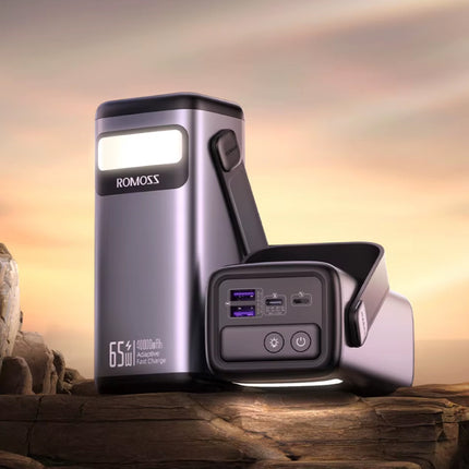 65W Powerbank - 40.000mAh - 3 Oplaadpoorten - Externe Accu Batterij Oplader - Zilver