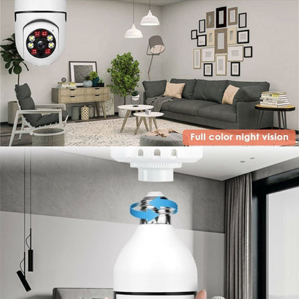 E27 Lamp Camera met Microfoon - WiFi Night Vision Motion Detection Smart Home Security