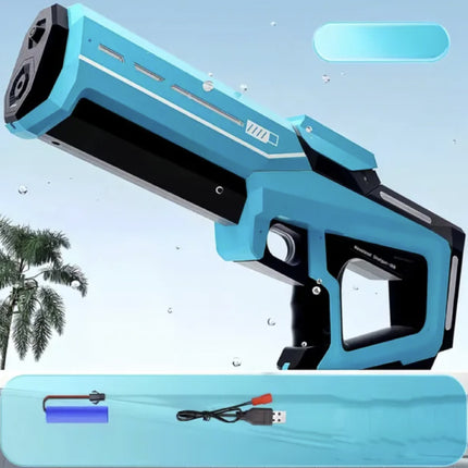 Elektrisch Waterpistool - Automatisch Vullen - 10m Afstand - Water Speelgoed Pistool Geweer - Blauw