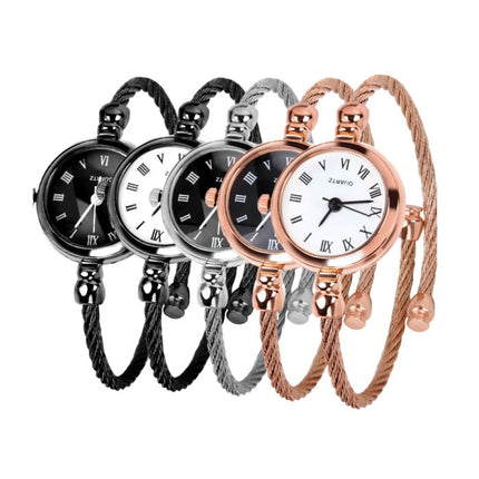 Vintage Horloge voor Dames - Luxe Kwarts Polshorloge Zilver