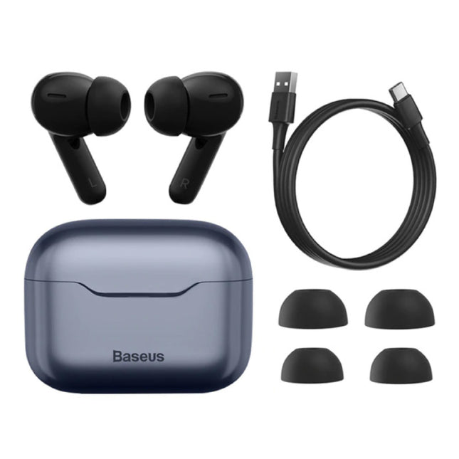 S1 Draadloze Oortjes - ANC True Touch Control TWS Bluetooth 5.0 Earphones Earbuds Oortelefoon Donkerblauw