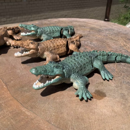 RC Krokodil met 2.4G Afstandsbediening - Waterdicht Speelgoed Alligator Bestuurbaar Robot Dier - Groen