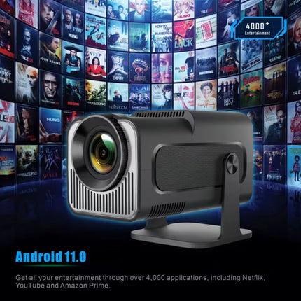 HY320 Mini Projector - 300 ANSI Lumen - Screen Mirroring Beamer Home Media Speler - Zwart