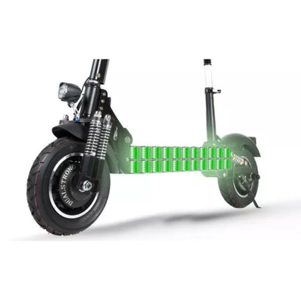 T10 Elektrische Off-Road Smart E Step Scooter Met Zitje - 2000W - 23.4 Ah Batterij - 11" - Zwart