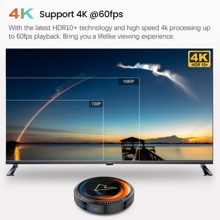 W2 TV Box Mediaspeler - Android 11 Kodi 4K - 2GB RAM - 16GB Opslagruimte