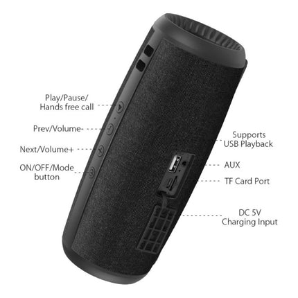 BW-WA1 Draadloze Speaker - Luidspreker Wireless Bluetooth 5.0 Soundbar Box Zwart