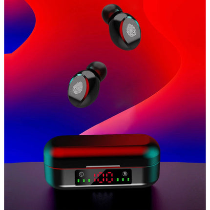 V8 Draadloze Oortjes - True Touch Control TWS Oordopjes Bluetooth 5.0  Wireless Ear Buds Earphones Oortelefoon Zwart