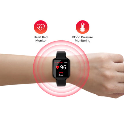 B57 Sports Smartwatch Fitness Sport Activity Tracker Hartslagmeter Smartphone Horloge iOS Android iPhone Samsung Huawei Zwart
