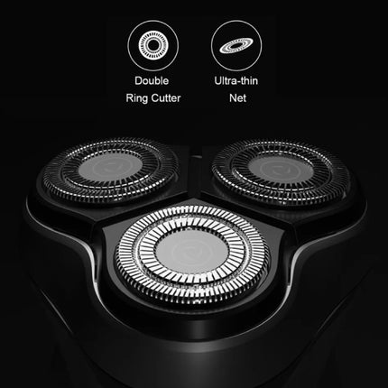 Blackstone Roterend Scheerapparaat - Trimmer Draadloos Scheermachine Elektrische Tondeuse - Zwart