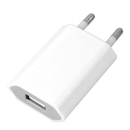 Stekker Muur Lader voor iPhone/iPad/iPod 5V - 1A Oplader USB AC Thuis Wit 