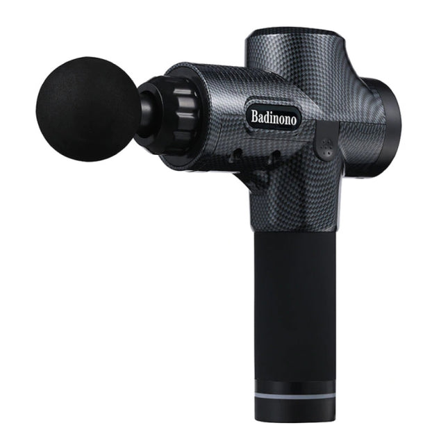 Professioneel Massage Apparaat Gun - 30 Standen - 6 Koppen - Inclusief Opbergtas - Sport en Relax - Carbon