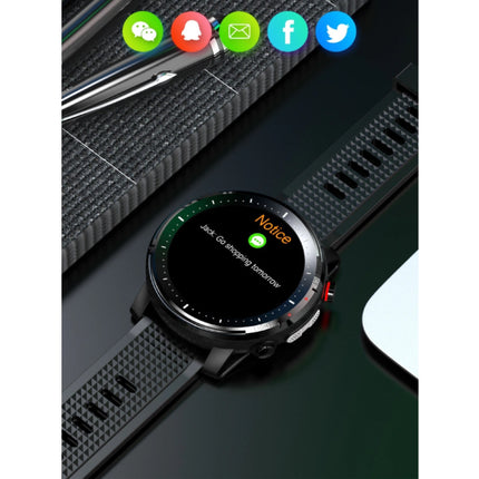 Sport Smartwatch met Hartslagmeter -  Fitness Sport Activity Tracker Siliconen Bandje Horloge iOS Android Rood