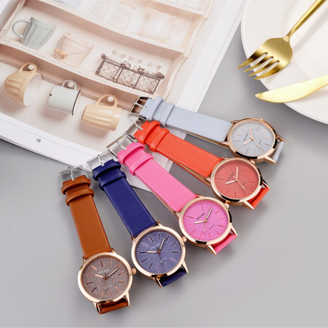 Kwarts Horloge Dames - Anoloog Luxe Uurwerk voor Vrouwen Magenta